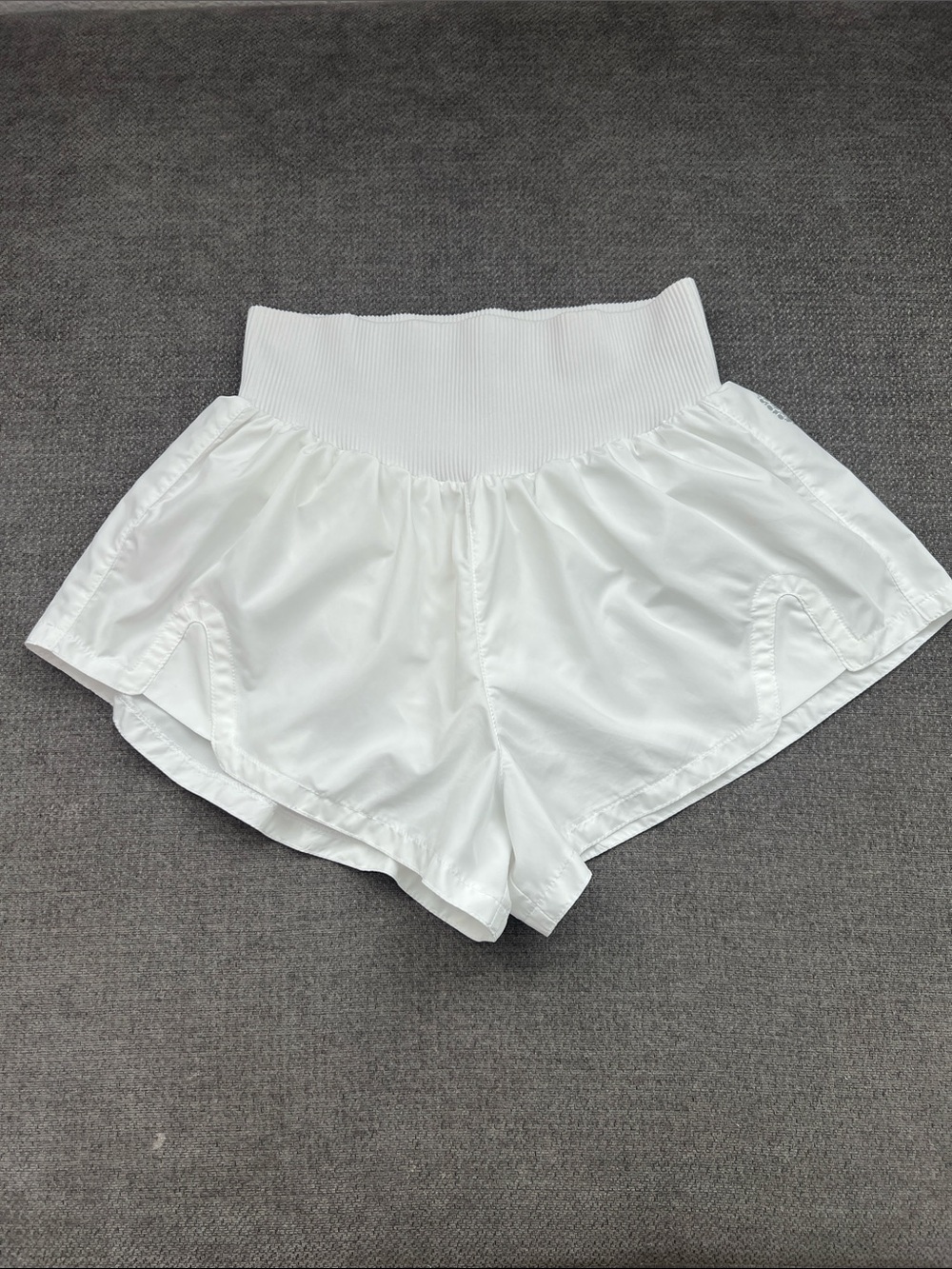 FP Movement by Free People White High-Waist Athletic Shorts